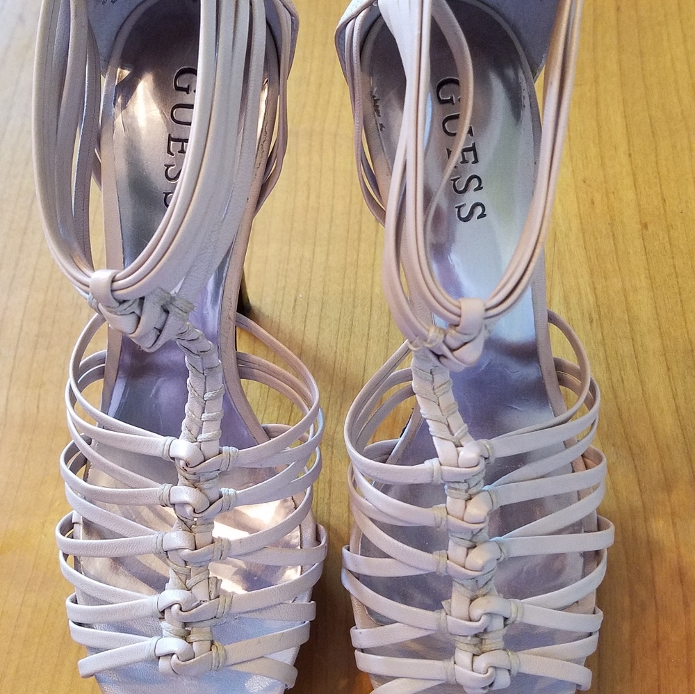 GUESS strappy high heels. Like new. Gorgeous!